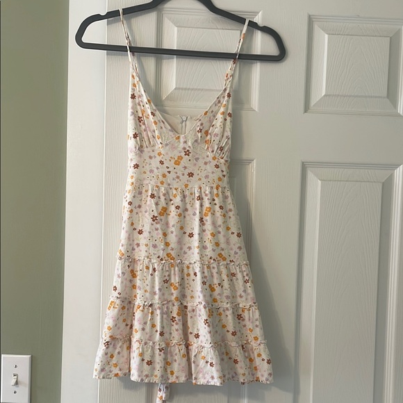 PacSun Cream Pink Mini Sundress - Picture 1 of 3